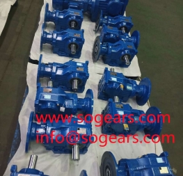 R187 Helical Gear Reduce Shaft Mounted Gearbox Gear Reducer with Electric Motor Parallel Reducer